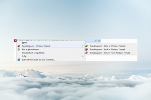 Tweaking.com – (Right Click) Allow, Block or Remove – Windows Firewall